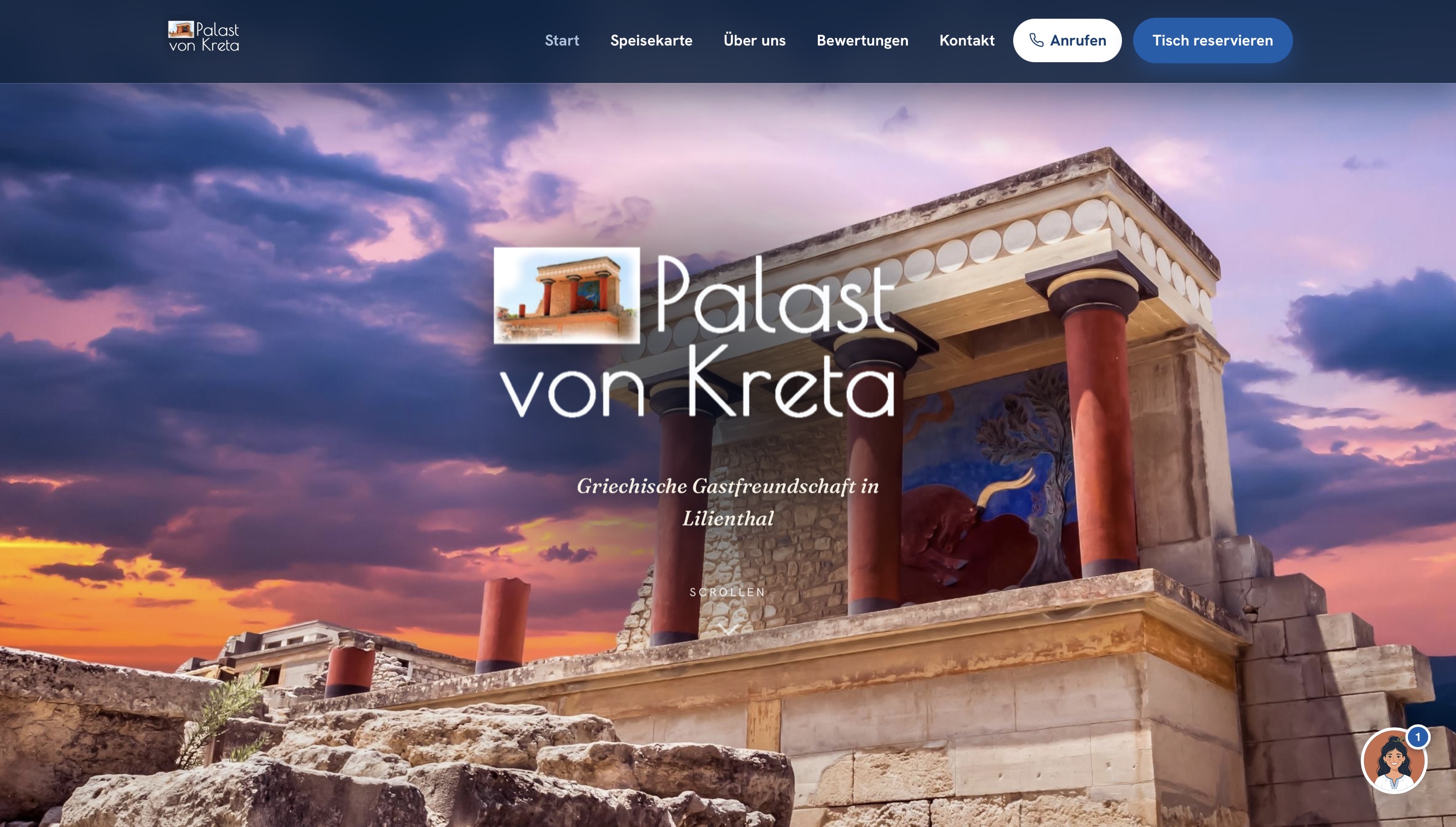 Palast von Kreta Website