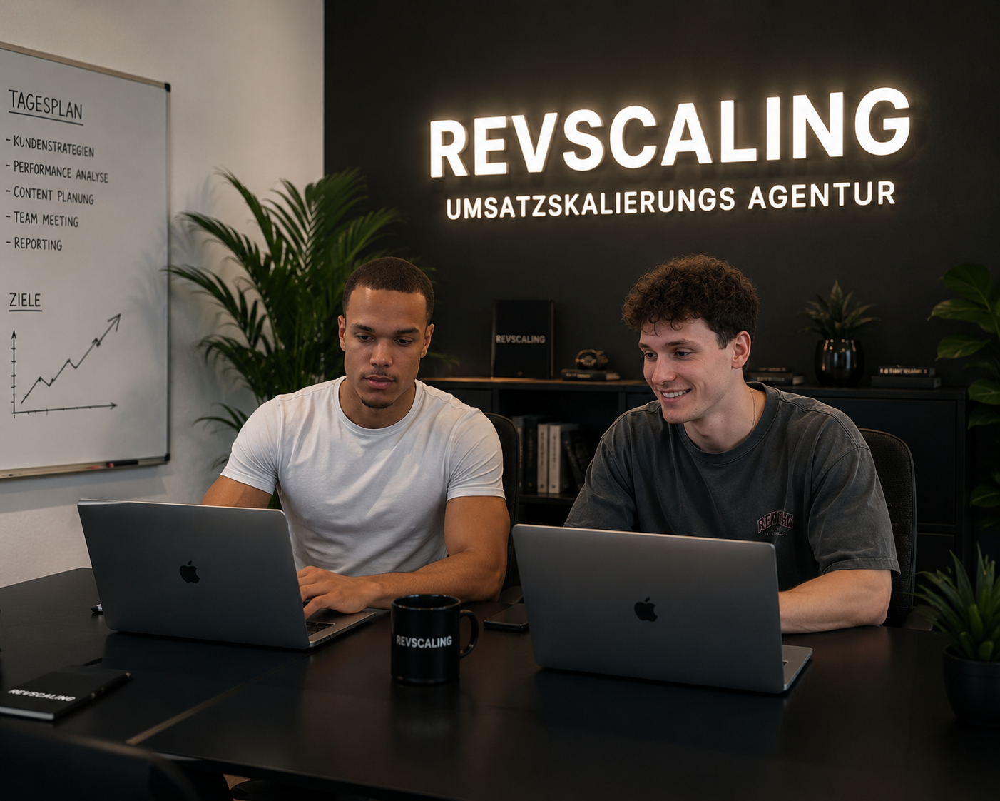 Samuel & Lion – Gründer von RevScaling im Büro